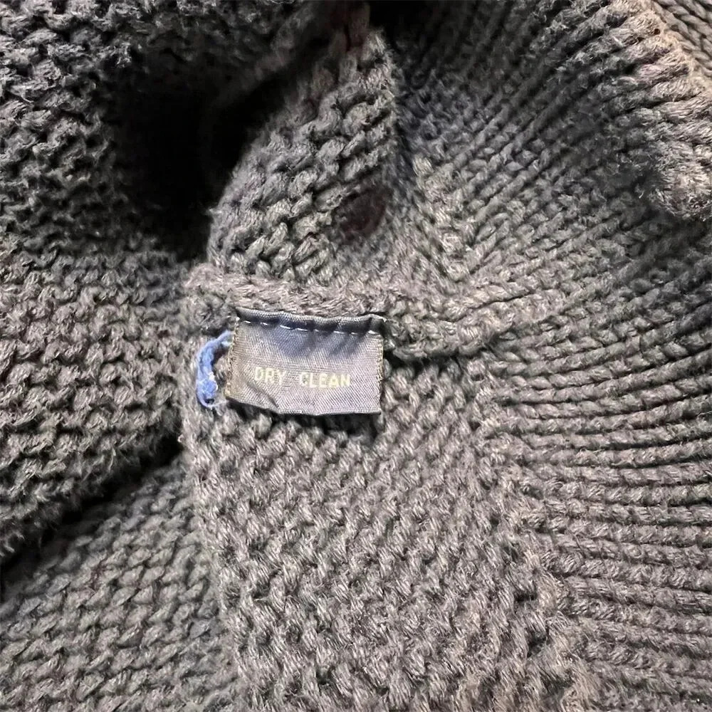Polo Ralph Lauren Men's Vintage Blue Cardigan Sweater Size M Gold Buttons - Picture 10 of 13